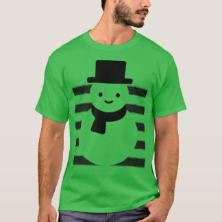 Cute Snowman, Snow Man, Winter, Kawaii, Kerstmis T-shirt