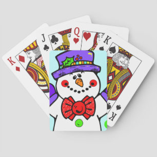 Cute Snowman Speelkaarten