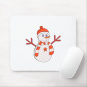 Cute Snowman Star Muismat (Met muis)