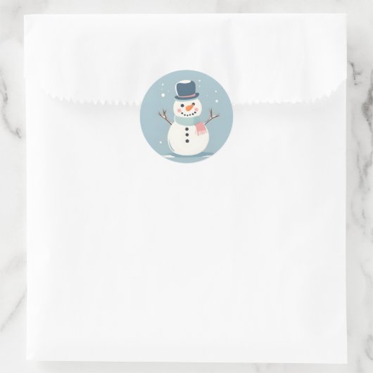 Cute Snowman Sticker (Tas)