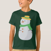 Cute Snowman T-shirt (Voorkant)