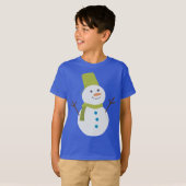 Cute Snowman T-shirt (Voorkant volledig)
