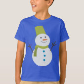 Cute Snowman T-shirt (Voorkant)