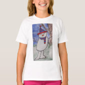 Cute Snowman T-shirt (Voorkant)