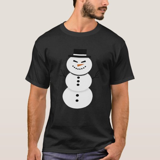 Cute Snowman T-Shirt  (Voorkant)