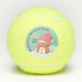 Cute Snowman Tennisballen