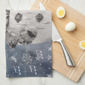 Cute Snowman Theedoek (Quarter Fold)