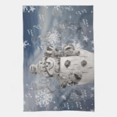 Cute Snowman Theedoek (Verticaal)