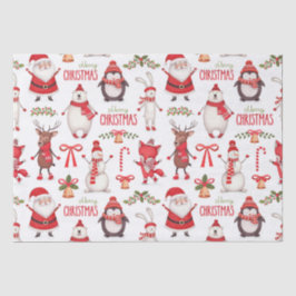 Cute Snowman Tissue Paper Tissuepapier