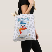 Cute Snowman Tote Bag (Dichtbij)