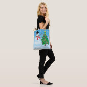 Cute Snowman Tote Bag (Op model)