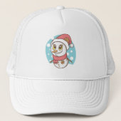 Cute Snowman Trucker Pet (Voorkant)