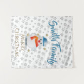 Cute Snowman Wandkleed (Voorkant (horizontaal))