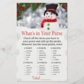 Cute snowman Wat zit er in je handtas? (Voorkant)