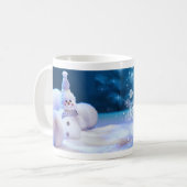 Cute Snowman Winter / Christmas Mug Koffiemok (Voorkant links)