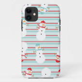 Cute Snowman Winter Design iPhone 5 Hoesje (Achterkant)