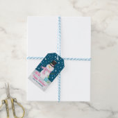 Cute Snowman Winter Kerstmis Cadeaulabel (Met Touw)
