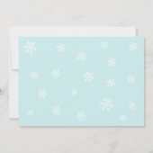 Cute Snowman Winter Onederland 1e verjaardag Kaart (Achterkant)