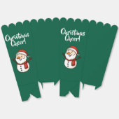 Cute Snowman with Red Scarf and Santa Hat Bedankdoosjes (Ongevouwen)