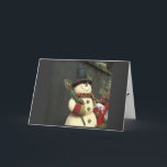 CUTE SNOWMAN ZEGT MERRY CHRISTMAS/HAPPY NEW YEAR FEESTDAGEN KAART<br><div class="desc">DEZE CUTIE SNOWMAN IS ZO KLAAR OM IETS TE DOEN VOOR "U" OM MERRY CHRISTMAS/EEN ZEER HAPPY NIEUW JAAR TE ZEGGEN AAN OM HET EVEN WELKE VRIEND/GEZINSLEDEN U WEET!</div>