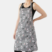 Cute Snowmen Apron Schort (Insitu)