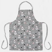 Cute Snowmen Apron Schort (Voorkant)