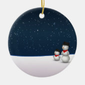 Cute Snowmen Constellation Keramisch Ornament (Voorkant)
