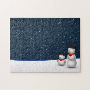 Cute Snowmen Constellation Legpuzzel