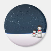 Cute Snowmen Constellation Magneet (Voorkant)