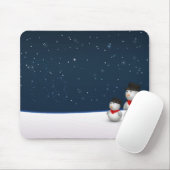 Cute Snowmen Constellation Muismat (Met muis)