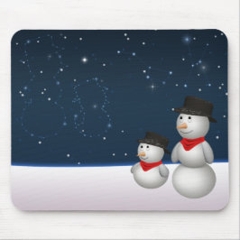 Cute Snowmen Constellation Muismat
