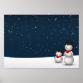 Cute Snowmen Constellation Poster (Voorkant)