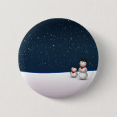 Cute Snowmen Constellation Ronde Button 5,7 Cm (Voorkant)
