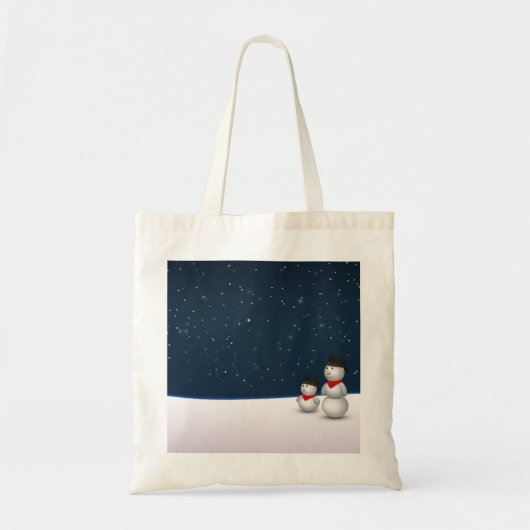 Cute Snowmen Constellation Tote Bag (Voorkant)