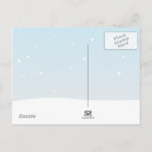 Cute Snowmen die Happy Birthday wenst Briefkaart (Achterkant)