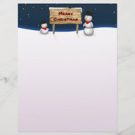 Cute Snowmen die vrolijk kerstfeest wensen