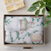 Cute Snowmen en Kerstbomen Ontkoppeling Tissuepapier (Geschenk)