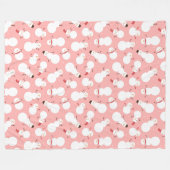 Cute Snowmen Fleece Blanket Deken (Voorkant (Horizontaal))