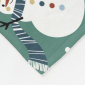 Cute Snowmen Fleece Deken (Hoek)