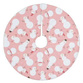 Cute Snowmen Fleece Kerstboom Rok