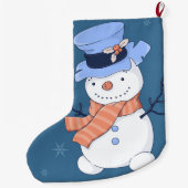 Cute Snowmen Grote Kerstsok (Achterkant)