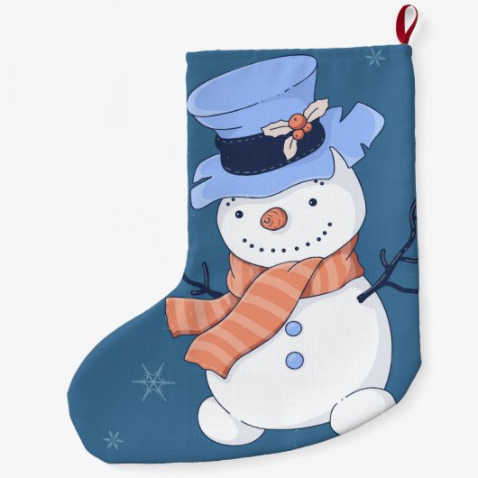 Cute Snowmen Grote Kerstsok (Achterkant)