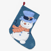 Cute Snowmen Grote Kerstsok (Voorkant (Hangend))