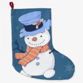 Cute Snowmen Grote Kerstsok (Voorkant)