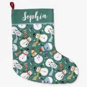 Cute Snowmen Grote Kerstsok (Voorkant)