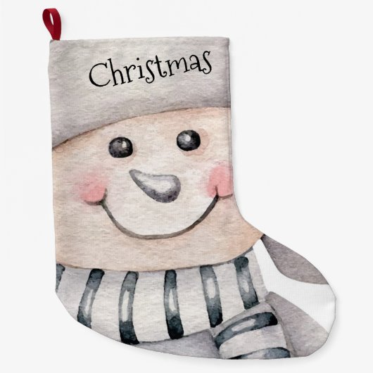 Cute Snowmen Grote Kerstsok (Voorkant)