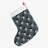 Cute Snowmen Grote Kerstsok (Achterkant (Hangend))