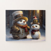 Cute Snowmen Legpuzzel (Horizontaal)