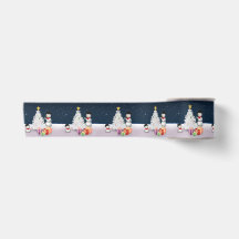 Cute Snowmen met kerstboom