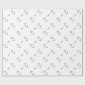 CUTE SNOWMEN Text Hug Cadeaupapier (Vlak)